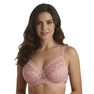 Sutiã Meia Taça Sem Bojo Alça Ajustável Rendado