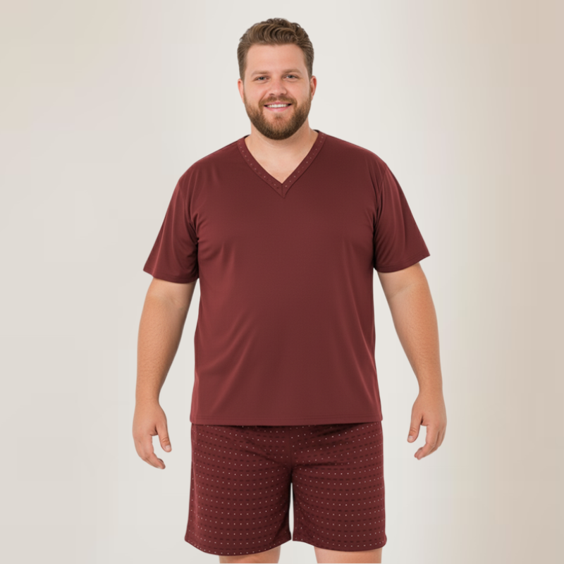 PIJAMA PLUS SIZE ADRIANO
