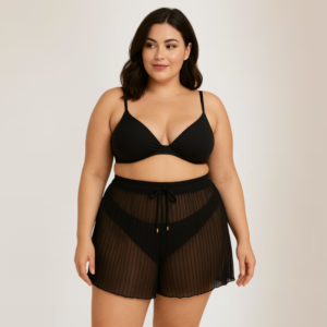 SAÍDA DE PRAIA SHORTS PLUS SIZE