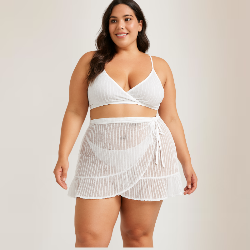 SAÍDA DE PRAIA PLUS SIZE DE AMARRAR - Imagem 4