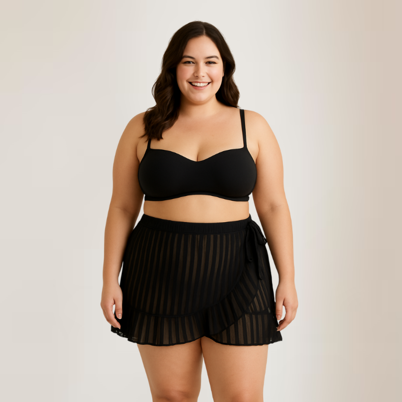 SAÍDA DE PRAIA PLUS SIZE DE AMARRAR