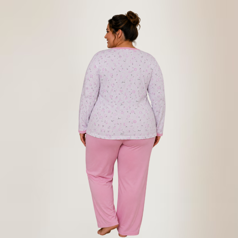 PIJAMA PLUS SIZE LONGO - Imagem 6