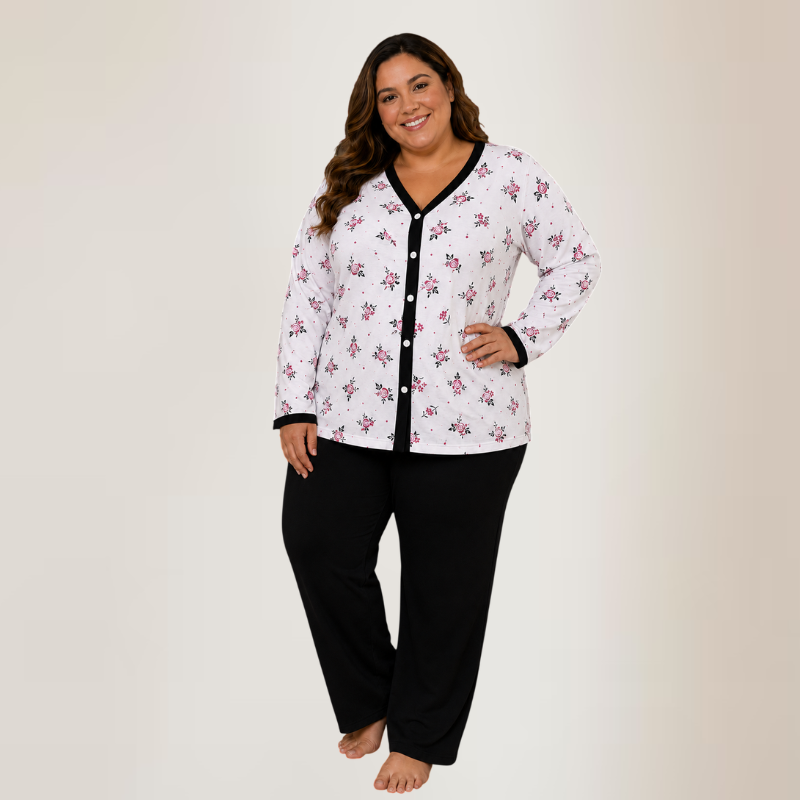 PIJAMA PLUS SIZE LONGO - Imagem 3
